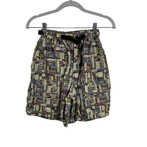 Vintage REI Belted Printed Hiking Shorts Women's Size XS
